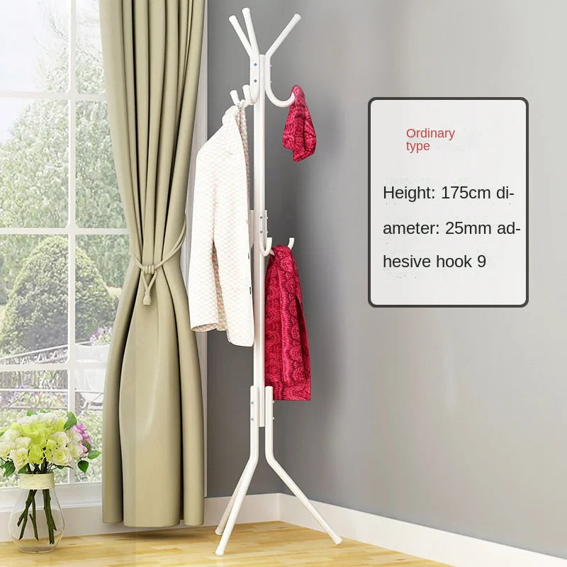 2022Standing Coat Rack Wall Entrance Shoe Rack Metal Stand for Furniture on Wheels Hanger Floor Clothes Wardrobes Clothing Shelf