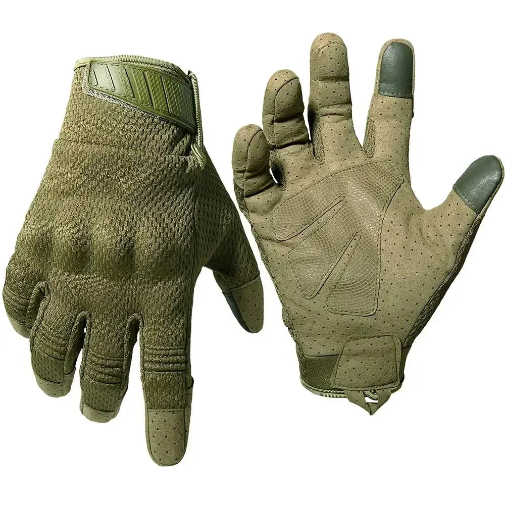 Hemasa Men Tactical Gloves Touch Screen Cycling Gloves Sports Camo Army Glove Outdoor Motorcycle Riding Bike Running Paintball Gloves