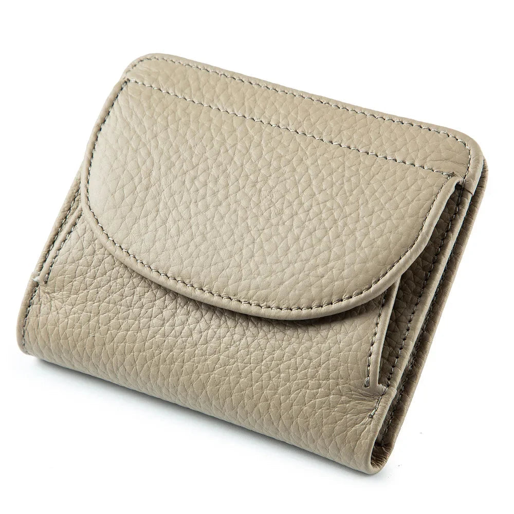 Tejesa Genuine Leather Rfid Blocking Credit Card Wallets /Short Compact Cute Small Coin Purse for Women