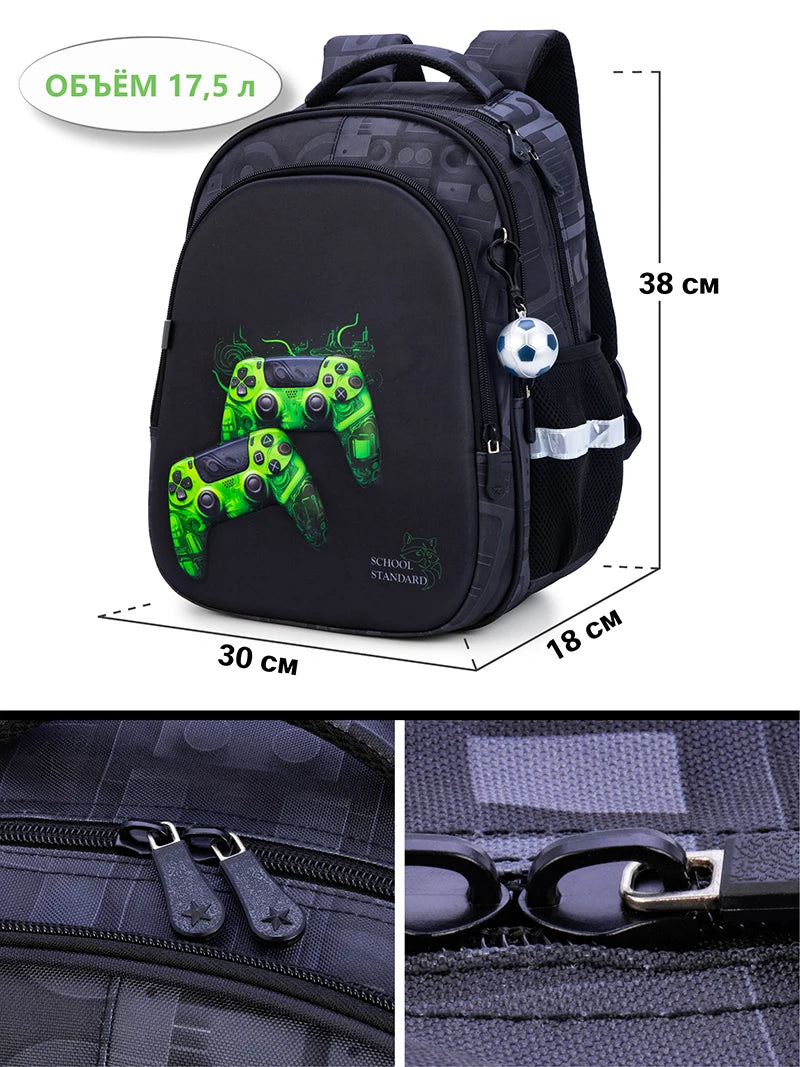 Hemasa Cartoon School Backpacks For Boys 1-2 Grade Children Orthopedic Backpack Kids Bookbags Students School bag