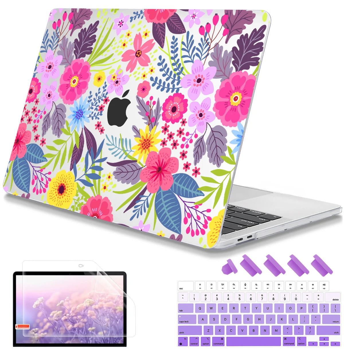 Hemasa  Butterfly Hard case for Macbook M4 A3401 Pro 2023 M2 Air Pro 13 2022 A2338 A2681 A2337 M1 Pro 14 16 A2779 M2 Air 11 12