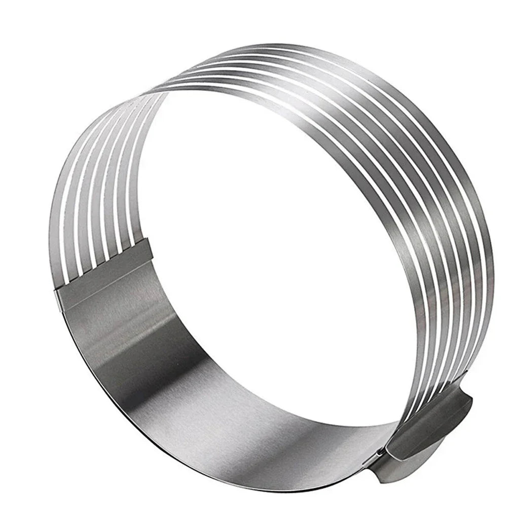 Hemasa 20CM 30CM Adjustable Round Bread Cake Cutter Slicer /Stainless Steel Cake Cutter 7 Layers Slicer Mousse Ring Mould
