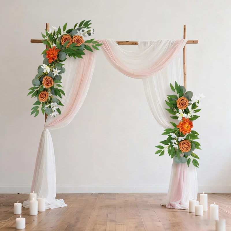 Tejesa Cross-Border Hot-Selling New Artificial Flower Arch for Home Decoration, Wedding, Festival, Hotel and Auditorium Decoration
