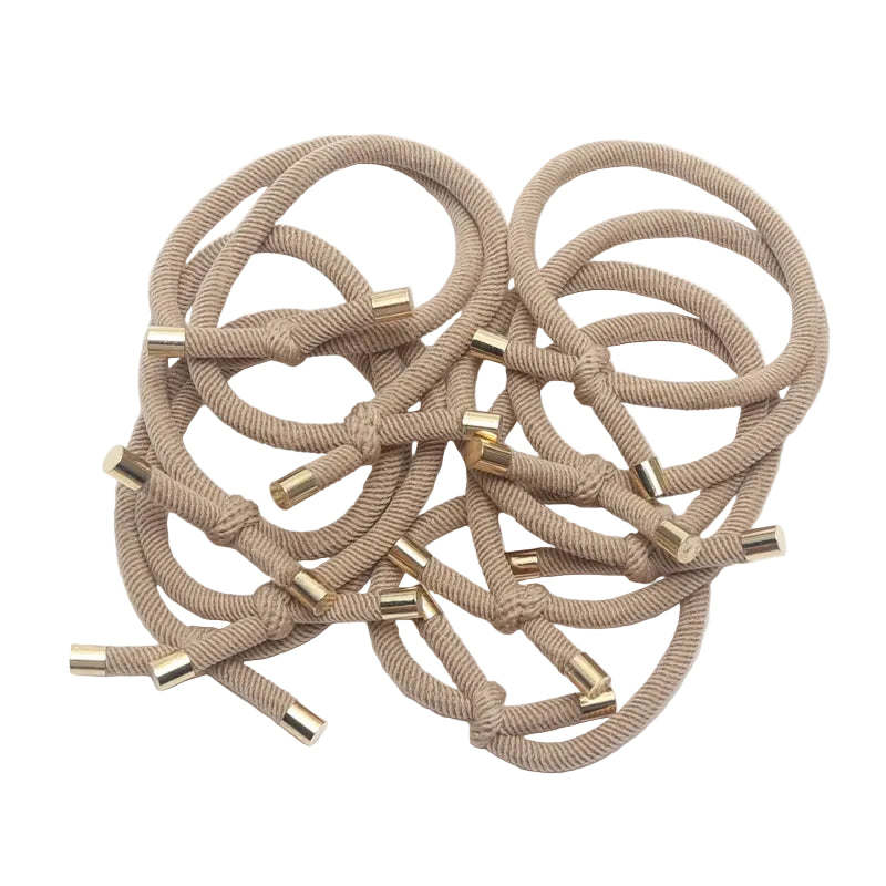 Tejesa 20PCS Women Elastic Hair Rubber Bands High Quality Girls Hair Bands Hair Scrunchies Gold Plated  Hair Accessories Hair Gum/Tie