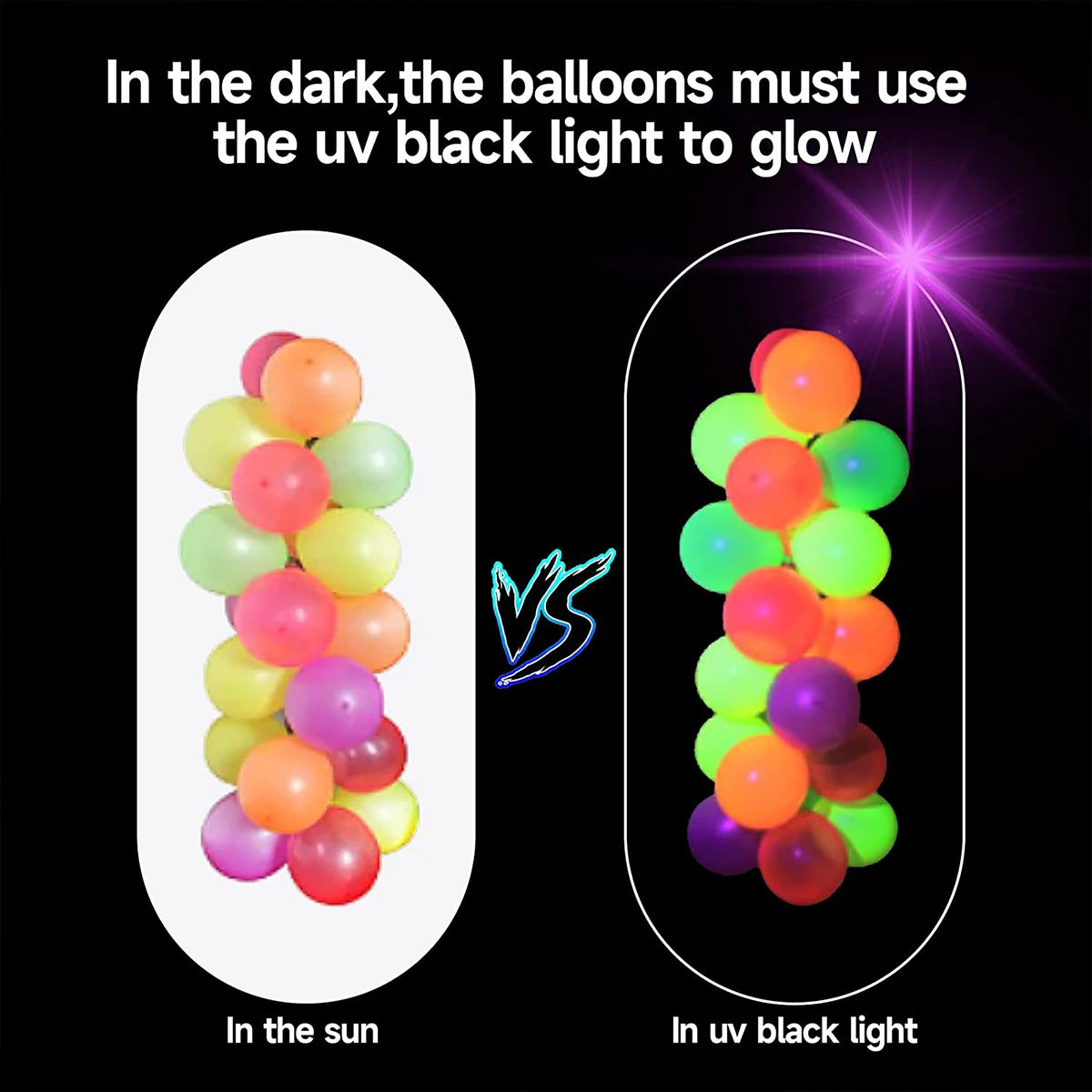 600/90pcs Fluorescent Balloon Luminous Neon Glow Party Decor Ballon Carnival Birthday Wedding Party Safe Latex Festa Palloncino