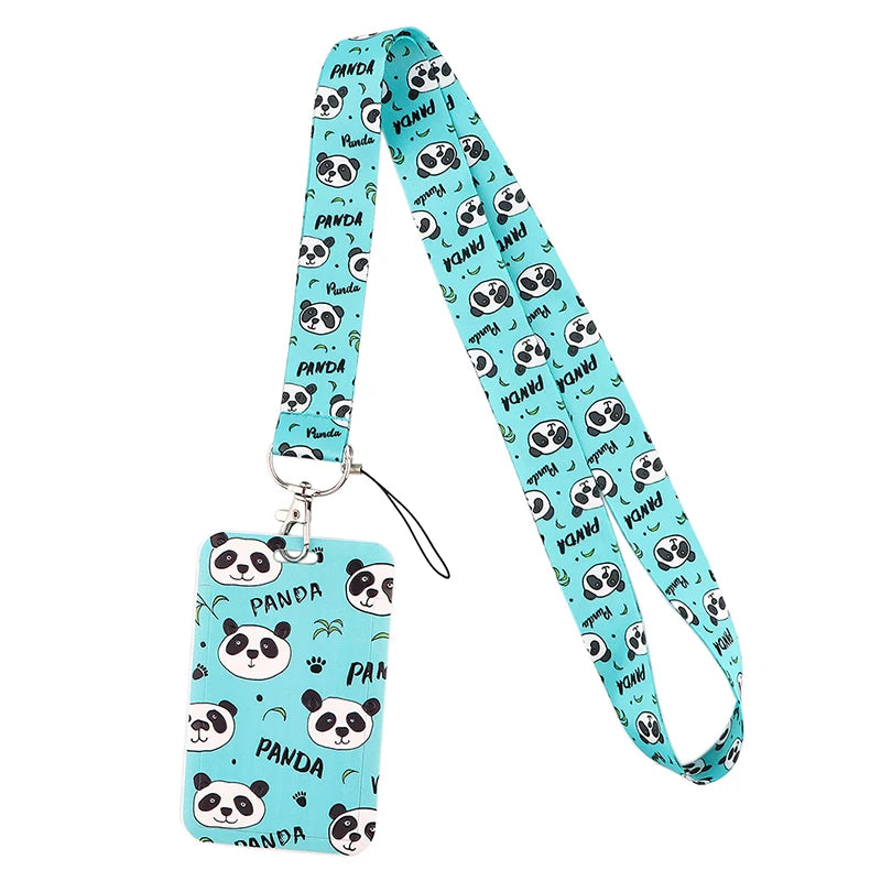 Tejesa  panda Lanyard Badge Holder ID Card /Lanyards Cell Phone Rope Key Lanyard Neck Straps Keychain