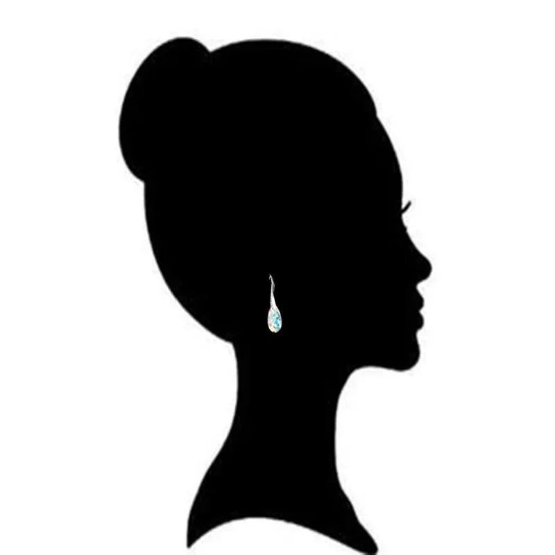 Delysia King Aesthetic Women Colour High-grade Crystal Earrings Trendy Water Drop Versatile Eardrop Best Friend Gift
