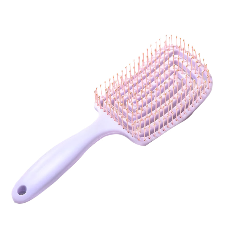 Hemasa 1Pcs Elastic Massage Comb Hollow Out Hair Brush/ Scalp Massage Combs Hair Styling Detangler Fast Blow Drying comb