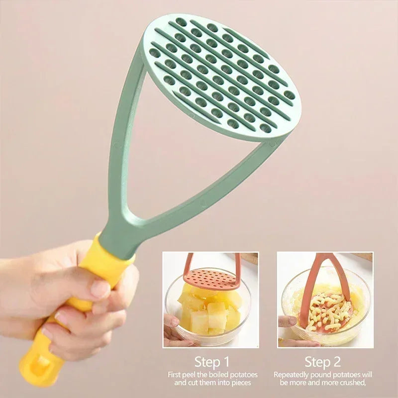 Hemasa Potato Masher Plastic Sweet Garlic Mash Press Mud Press