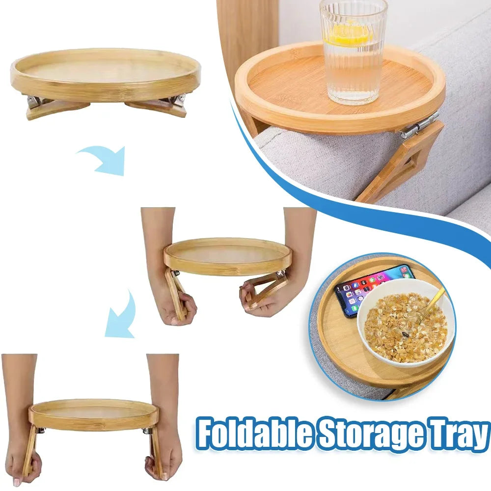 Grab Sofa Tray Sofa Armrests Folding Tray Multi-functional Lazy Tray Fruit Grab Sofa Tray