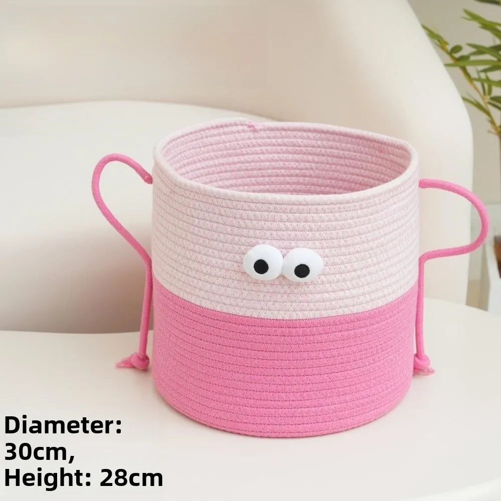 Tejesa Cartoon Monster Sna Basket Living Room Office Desktop M Organizer Toy Storage Basket Cotton Material Fly Use