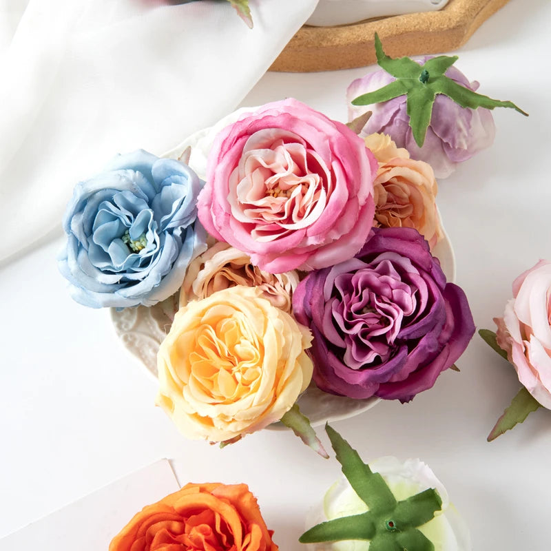 Artificial Flowers Silk Peony Home vase table Party Wedding Decoration Outdoor Garden Christmas Wreaths Flower Wall Scrapbooking