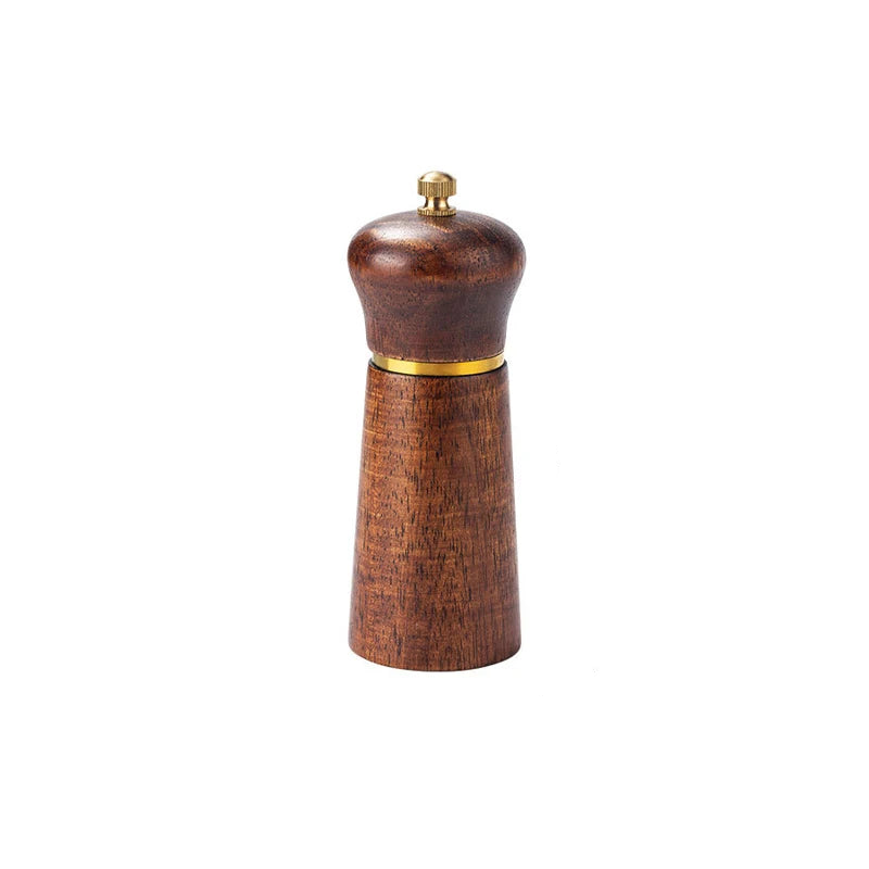 Tejesa Wooden Pepper Mills Salt and Pepper Grinder 5/8 Inch Spice Pepper Grinder with Adjustable Ceramic Handheld Herb Seasoning Mills