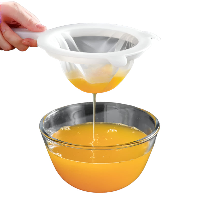 Hemasa 100/200/400 Mesh Kitchen Nut Milk Filter Ultra-fine Mesh Strainer Nylon Mesh Filter Spoon for Soy Milk Coffee Yogurt Strainers