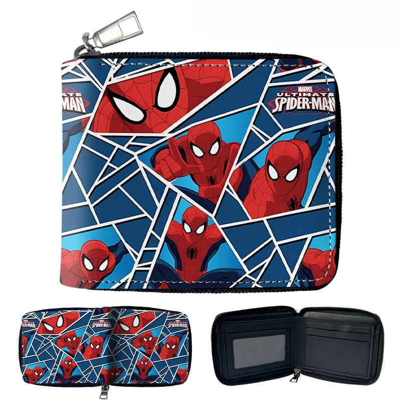 Hemasa Spider-Man Round Zipper Wallet Cool Design with Zipper Pocket