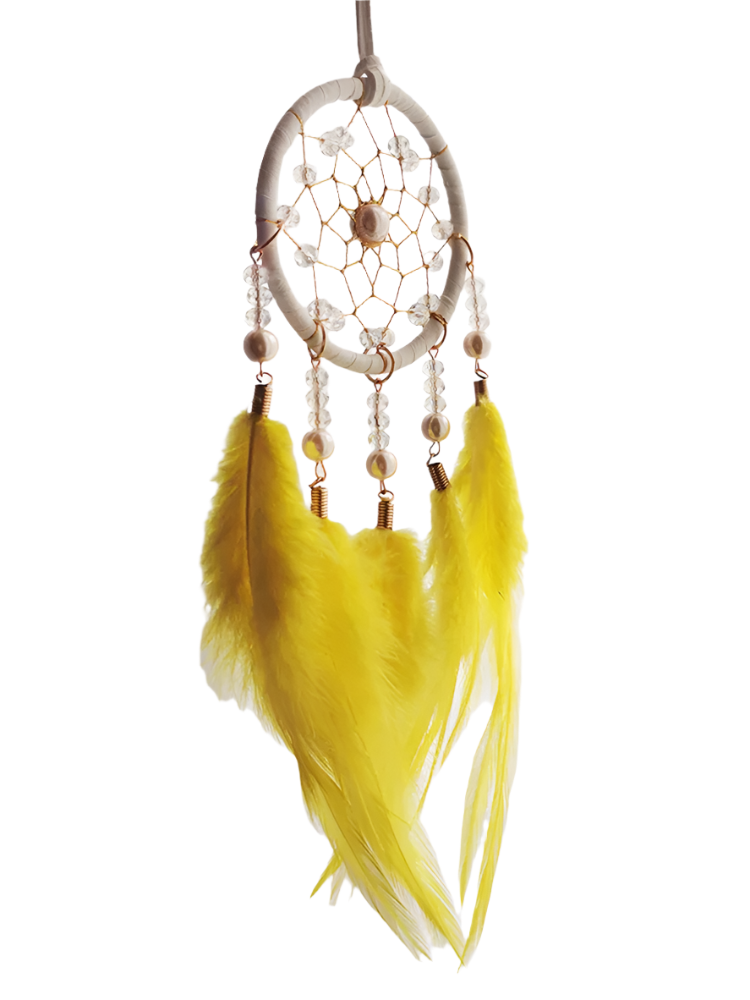 Hemasa Hand-woven   Feather Wind  Chime   Dream Catcher for Valentine's Day Gift Bedroom Hanging Ornaments Home Decoration
