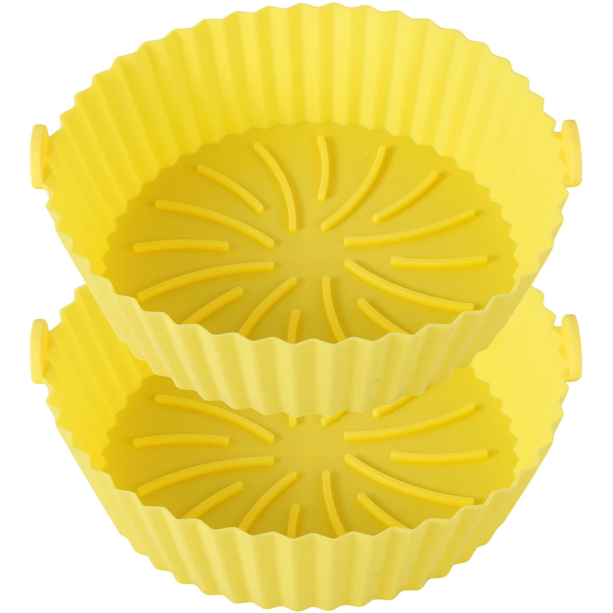 Tejesa 3/2pc Air Fryer Silicone Liner Soft Baking Pan Reusable Airfryer Oven Baking Tray Fruit Wash Basket Pizza Pan Liner Accessories