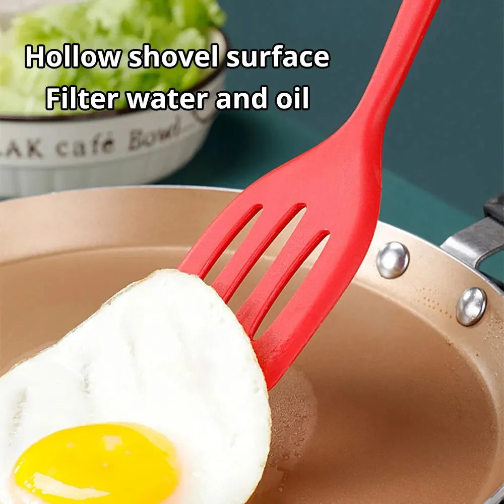 Hemasa 3Pcs Small Silicone Heat-resistant and Non Stick  Frying  pan Spatula Flat Bottom Pan Spatulas