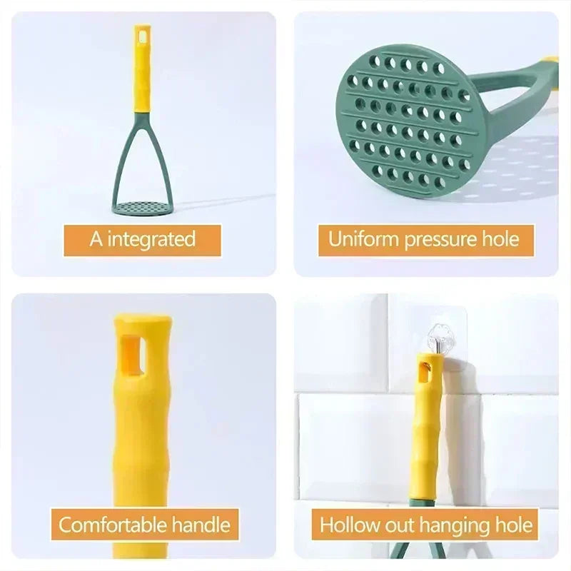 Hemasa Potato Masher Plastic Sweet Garlic Mash Press Mud Press