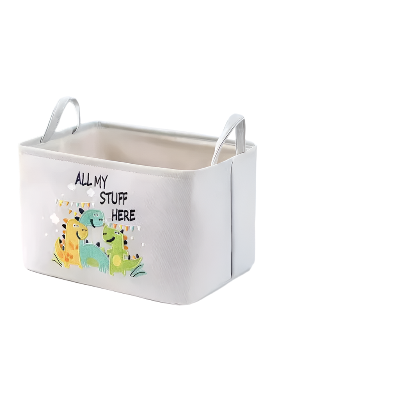 Hemasa Folding Storage Basket Linen Storage Fabric Wardrobe Office Bedroom Closet Toys Laundry Basket With Handle
