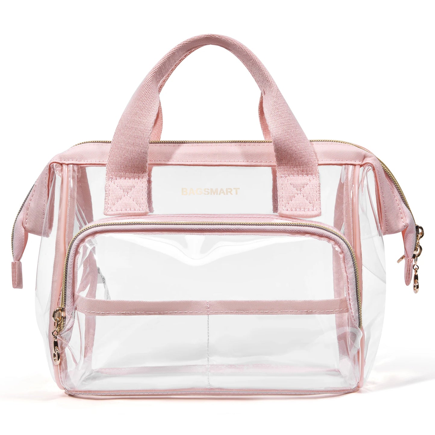 Hemasa  Cosmetic Bag with Wide-open and Carry Handle Toiletries Travel Organizer Case for Women