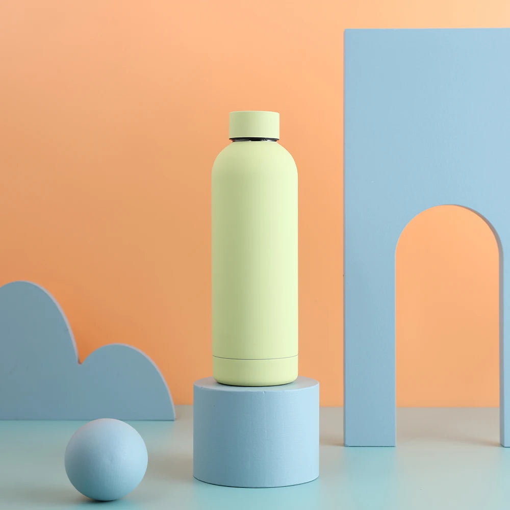 Hemasa 500ML Sports Water Bottle Stainless Steel Thermals Cup Double Wall /304 Vacuum Tumbler Office and Home Insulated Mug