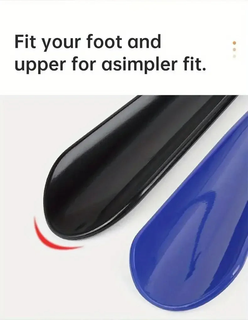 Hemasa 1pc Extra long flexible plastic shoe horns  for pregnant women wearing shoe assistants