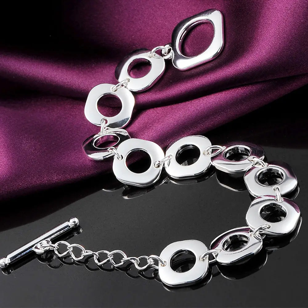 Hemasa  925 Sterling Silver Bracelets  for women /girls
