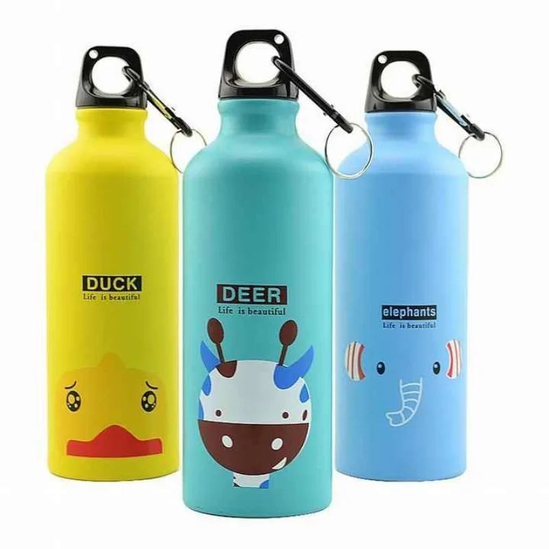 Hemasa  Aluminium Cartoon Sports Mug /Stainless Steel Water Bottle with Lid