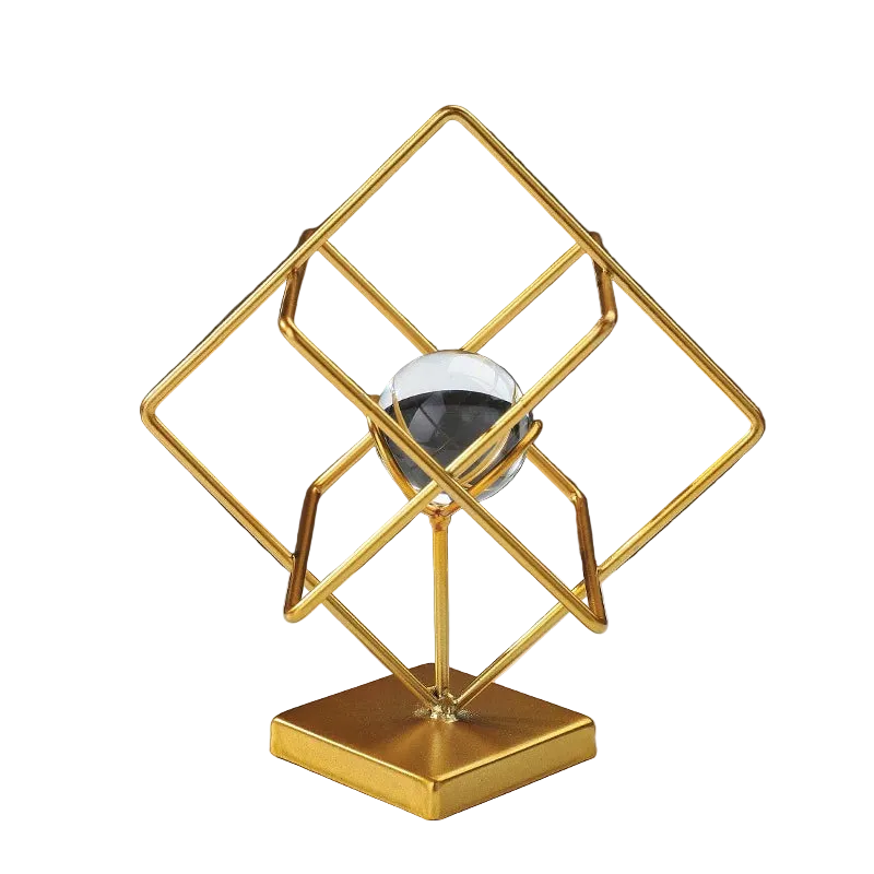 Hemasa  Metal Crystal Ball Pendant Ornament for Living Room/ Office Desktop Decoration