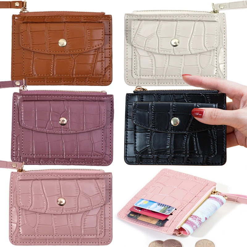 Hemasa Mini Wallets  Multi-Cards Holder For Women /Leather Female Purse Coin Short Wallet