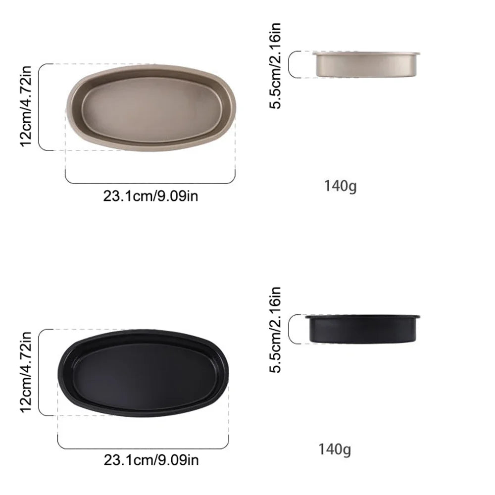 Hemasa  Oval Shape Cheesecake Baking Bread Pan /Non-stick Toast Cake Mold Tray