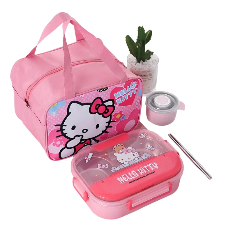 Hemasa Four Grids Five Grids Large Capacity Cartoon Anime Figure Cute Insulation