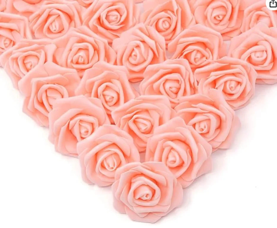 10/20/50Pcs Artificial Foam Rose Flowers PE Fake Flower for Home Room Dceor Wedding Party Halloween Thanksgiving Christmas Decor
