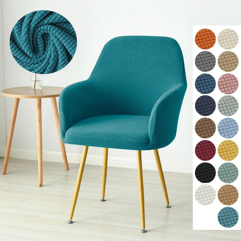 1/4/6pcs Elastic Polar Fleece High Arm Chair Covers Dining Adjustable Armchair Covers Hotel Bar Seat Slipcovers for Home Wedding