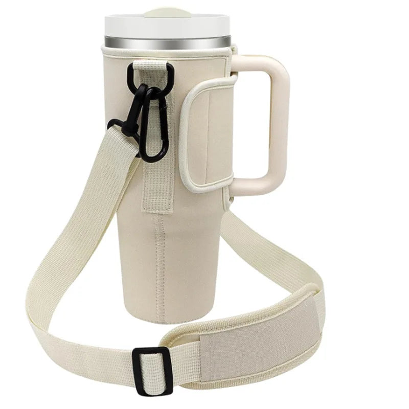 Hemasa 40oz Water Bottle Carrier Bag Pouch Cover For Water Bottle Holder Adjustable Shoulder Strap Mug Cover