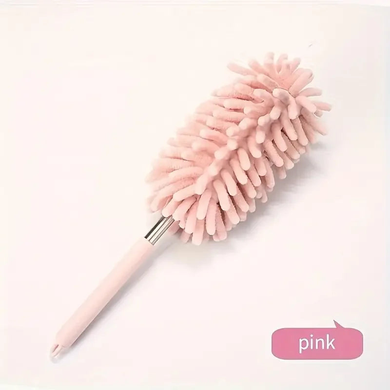Hemasa Mini Car Duster Brush Extendable Bendable Microfiber Dusting Tool for Home and Auto Interior Cleaning Polyester Fiber Material