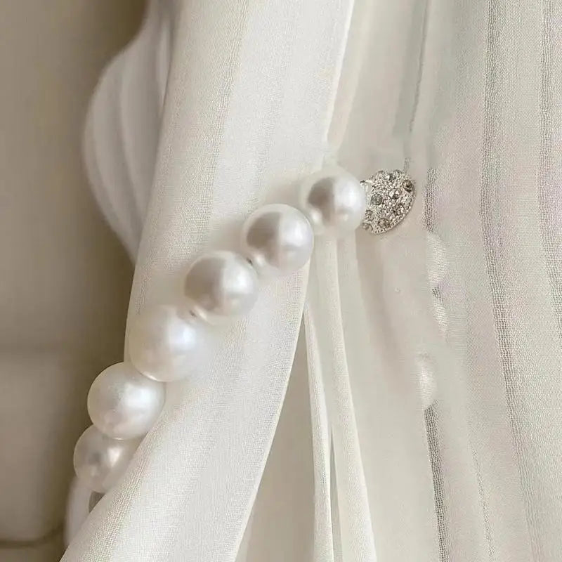 Curtains Holder Clips Beautiful ABS Pearl Curtains Buckle Multifunctional Shining Curtains Clip Reusable Beaded Curtains Tieback