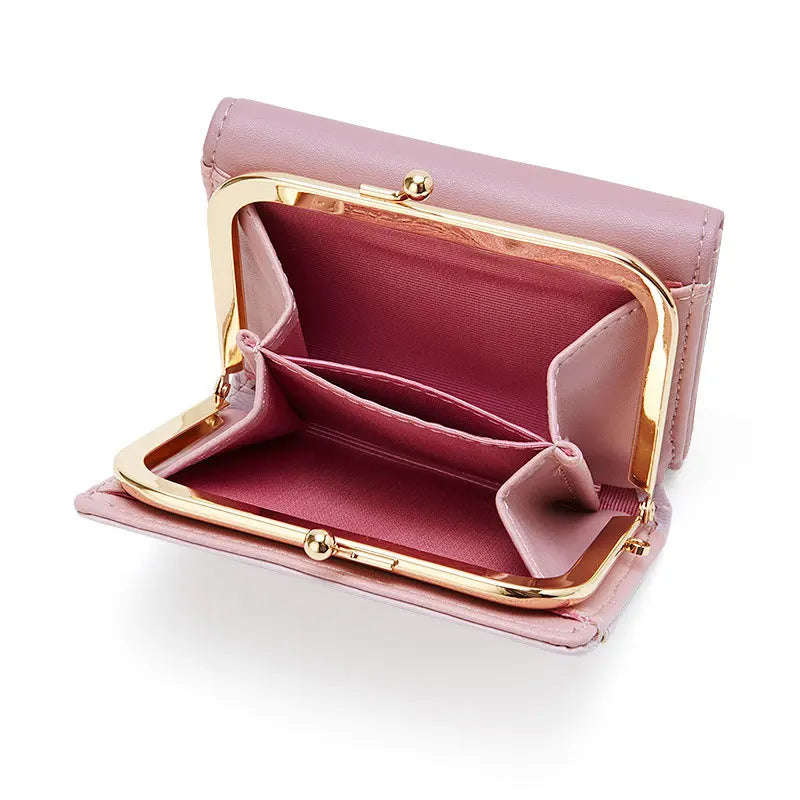 Hemasa Hello Kitty Cute Wallet Sanrio Bags for Women/ Coin Purses for Ladies Kawaii Card Holder PU Short Pouch Keychains Case