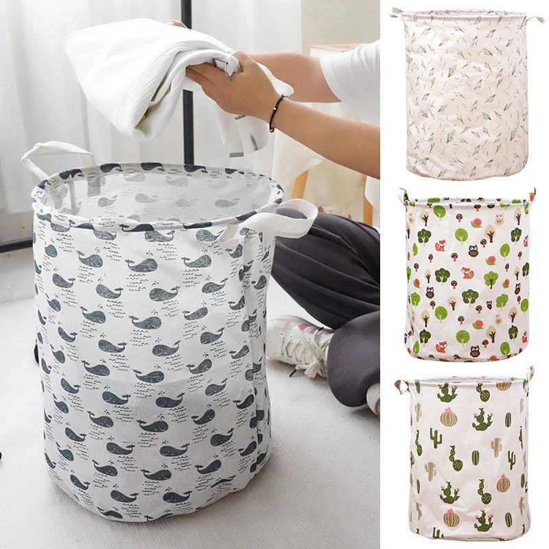 Heamasa Foldable Laundry Basket Dirty Clothes Laundry Hamper Toy Storage Organizer Bucket Large Capacity Baskets Japanese Laundry Bag