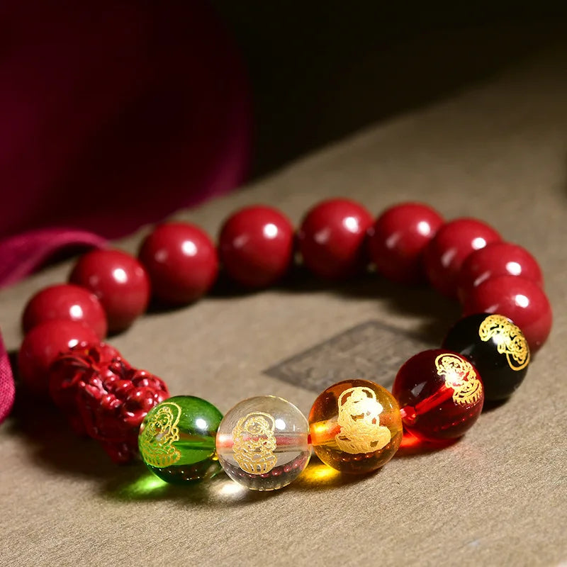 Tejesa Chinese-Style Five Elements Bracelet Symbolizing the Five Gods of Wealth Attracting Good Fortune And Essential for Success