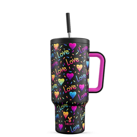 Hemasa  1PC 40oz Tumbler Straws Cup With Lids Drinkware Juice Bottle/ Double Wall Stainless Steel Cups Gift