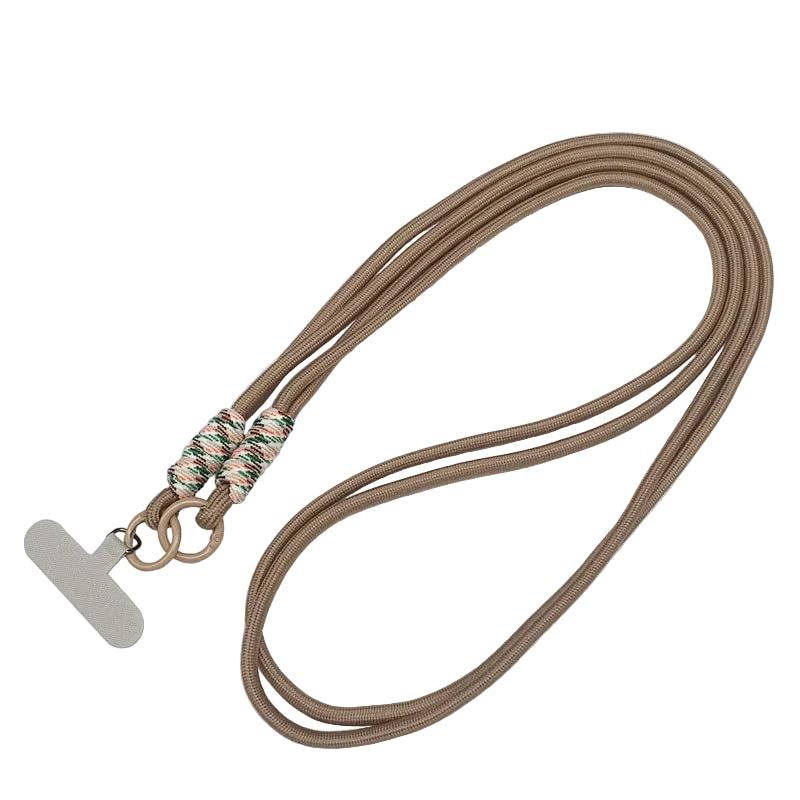 Tejesa 120cm Double Rope Mobile Phone Lanyard /Crossbody Phone Straps Neck Clip Cord Rope Twisted Backable Outdoor Anti-loss Phone Chain