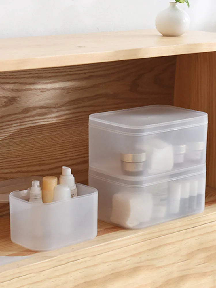 1pcs Tissue Paper Box Storage Box Organizer Box Sanitary Napkin Holder Bathroom Supplies Flip Cover Dustproof Organizadores