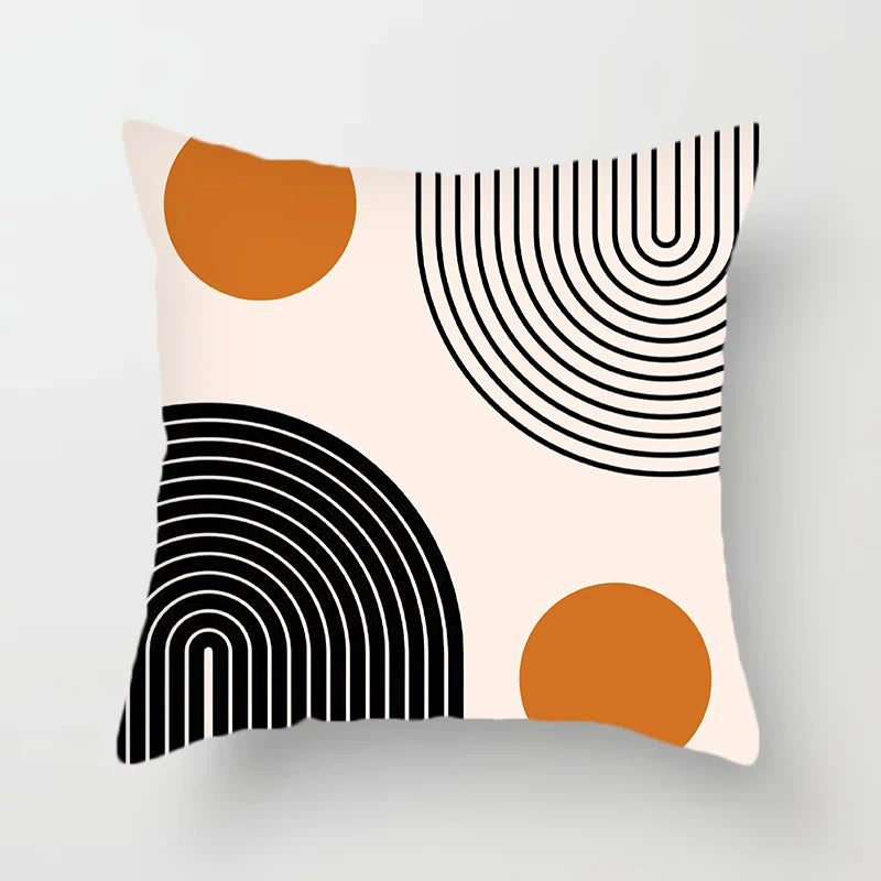 Hemasa Abstract Geometric Decorative Pillowcase Sofa Cushion Cover Soft Throw   Home Office Bedroom