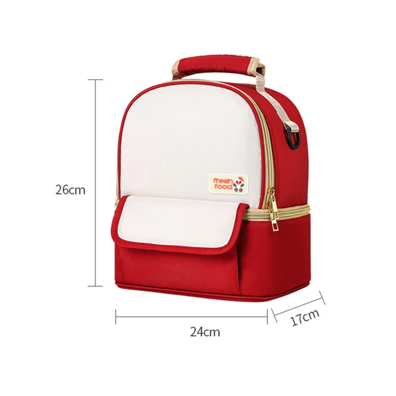 Hemasa Portable Baby Diaper Bags Double Layer Mommy Cooler Backpack Large Capacity Travel Nappy Nursing Bag