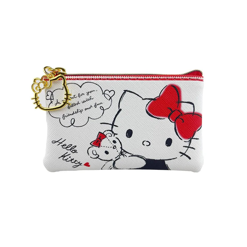 Tejesa Hello Kitty Girl Bank Card Coin Bag Coin Bags/ Mini Cute Zipper