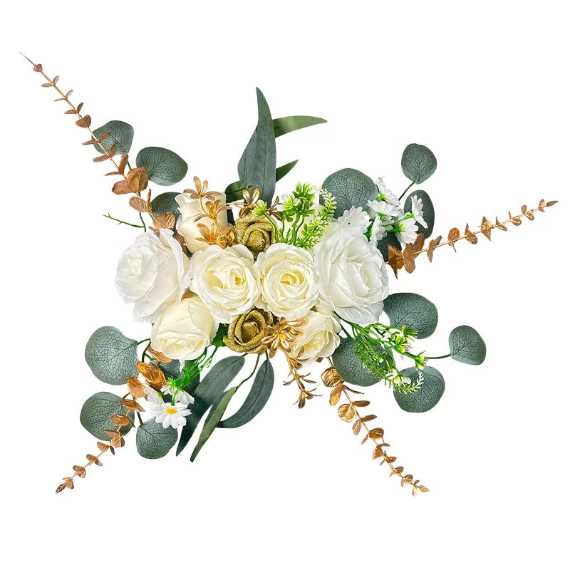Tejesa Luxury Wedding Artificial Flowers /Pink Rose Flower Row for Wedding Arches /Home /Front Door Decor