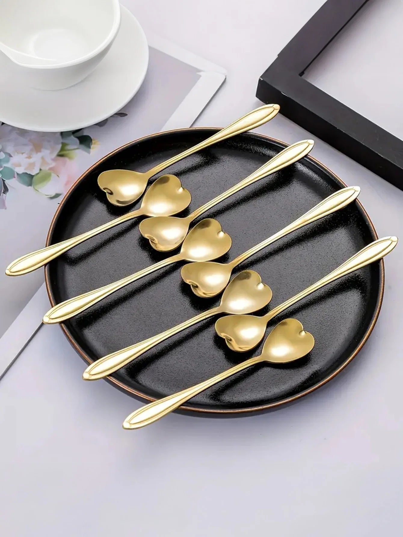 Hemasa 12  Pcs Coffee spoon / dessert spoon/ delicate cup, small spoon, seasoning, milk stirring stick, stainless steel mixing spoon