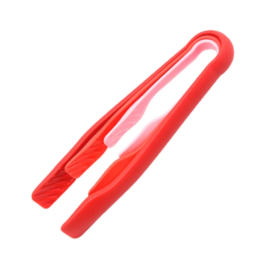 Hemasa 3Pcs/Set   Pastic Food Tong /Vegetable Salad Clip Bread Dessert Clamp